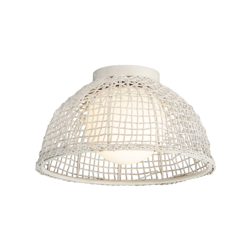 Maxim 22470 Cestino 1-lt 16" Flush Mount - Weathered White