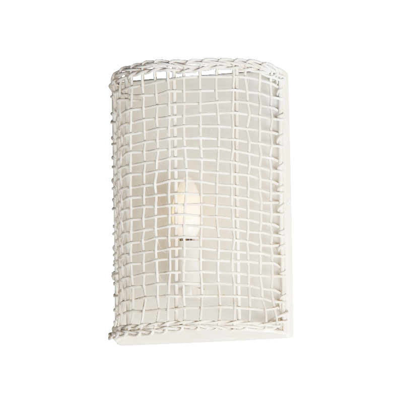 Maxim 22471 Cestino 1-lt 12" Tall Wall Sconce - Weathered White