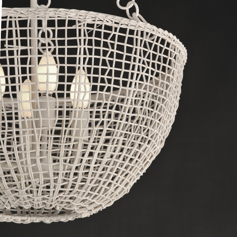 Maxim 22473 Cestino 4-lt 21" Pendant - Weathered White