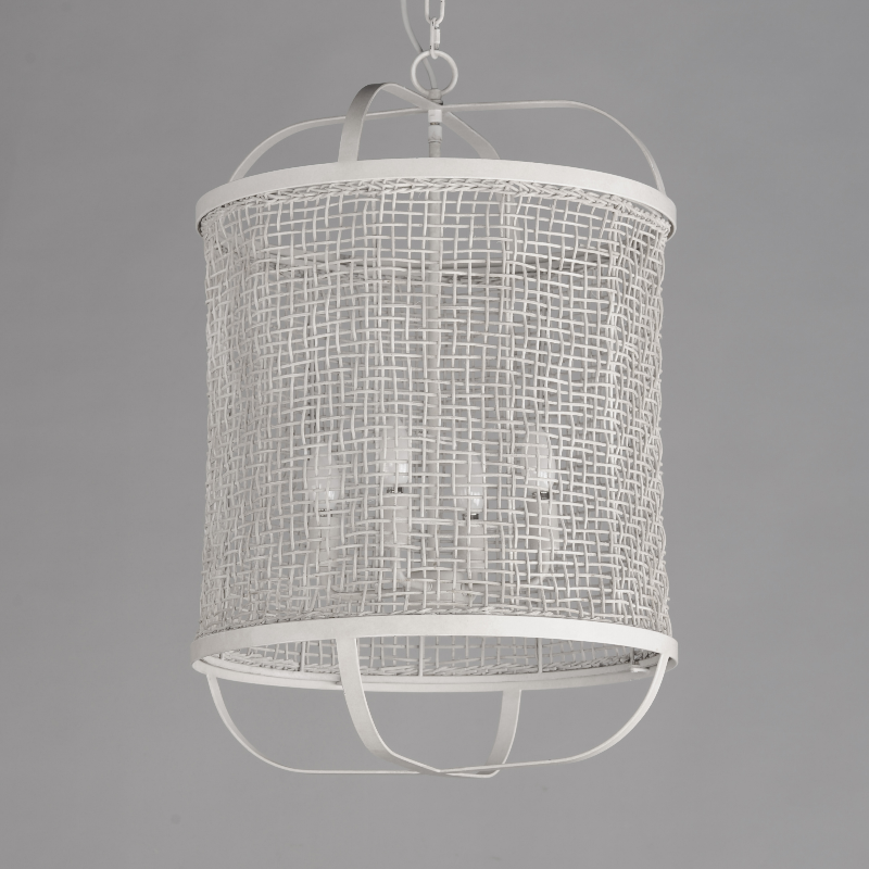 Maxim 22474 Cestino 4-lt 19" Pendant - Weathered White
