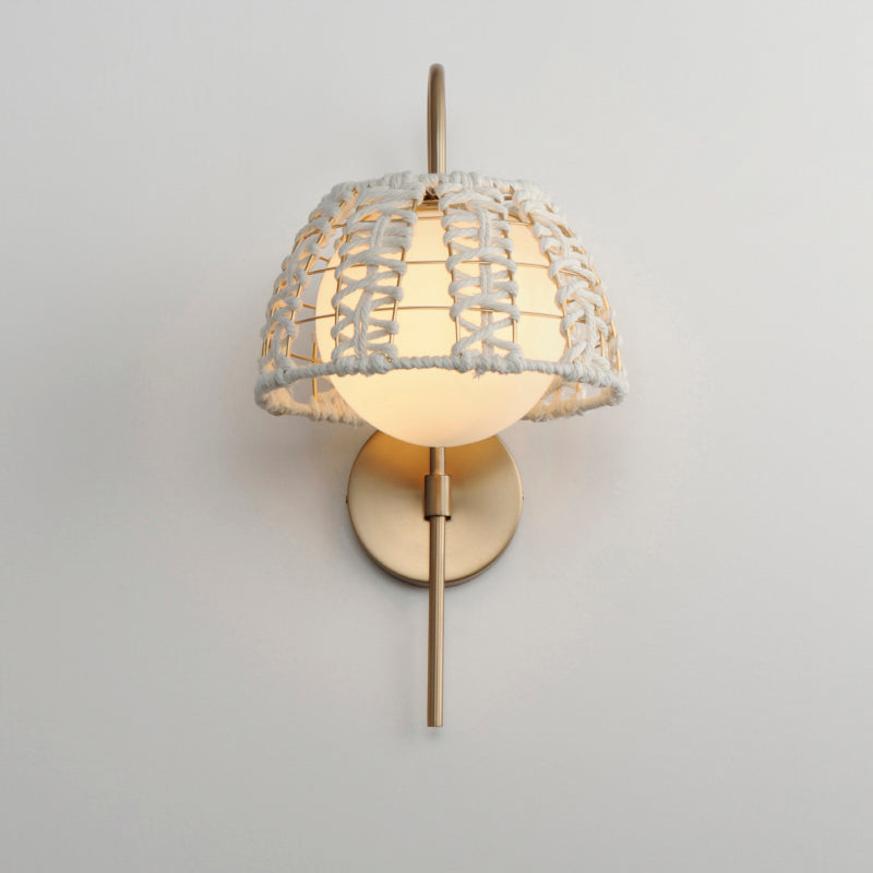 Maxim 22481 Macrame 1-lt 19" Tall Wall Sconce
