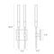 Sonneman 2251 Champagne Wands 2-lt 21" Tall LED Sconce