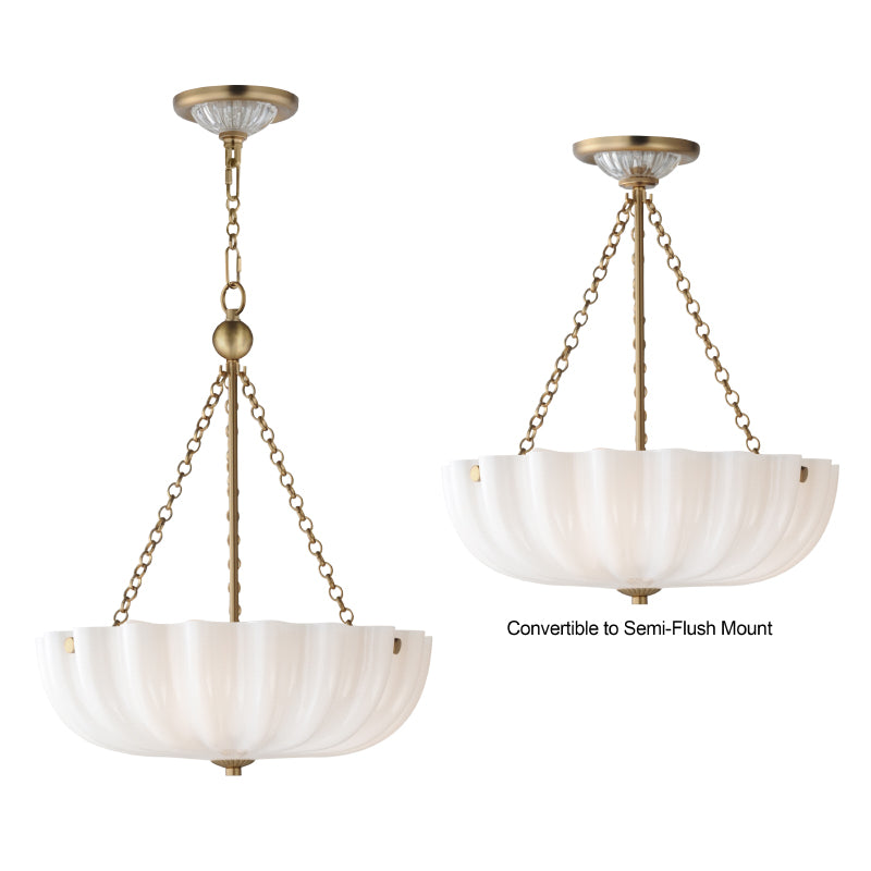 Maxim 22652 Bundt 3-lt 16" Pendant / Semi Flush Mount