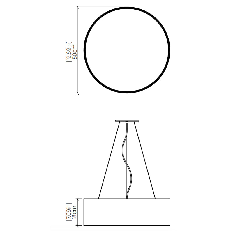 Accord 231 Cylindrical 3-lt 20" LED Pendant