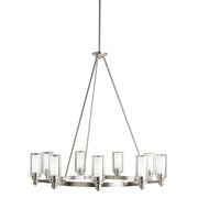 Kichler 2346 Circolo 9-lt 36" Chandelier - Brushed Nickel