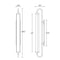Sonneman 2492 Bauhaus Revisited Rohr 30" Tall LED Wall Sconce