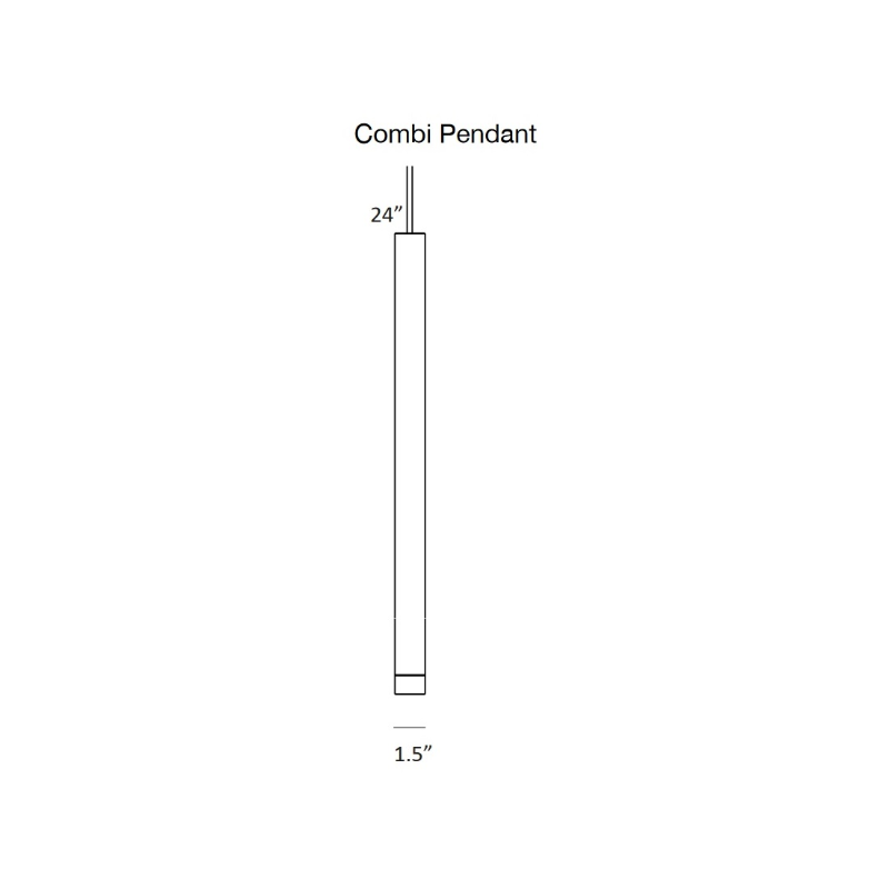 Koncept CMP-C6-S-24 Combi LED Pendant, Glass Plate