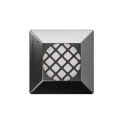 WAC 2531 2" LED Surface Mount Square Indicator Louver - Stainless Steel