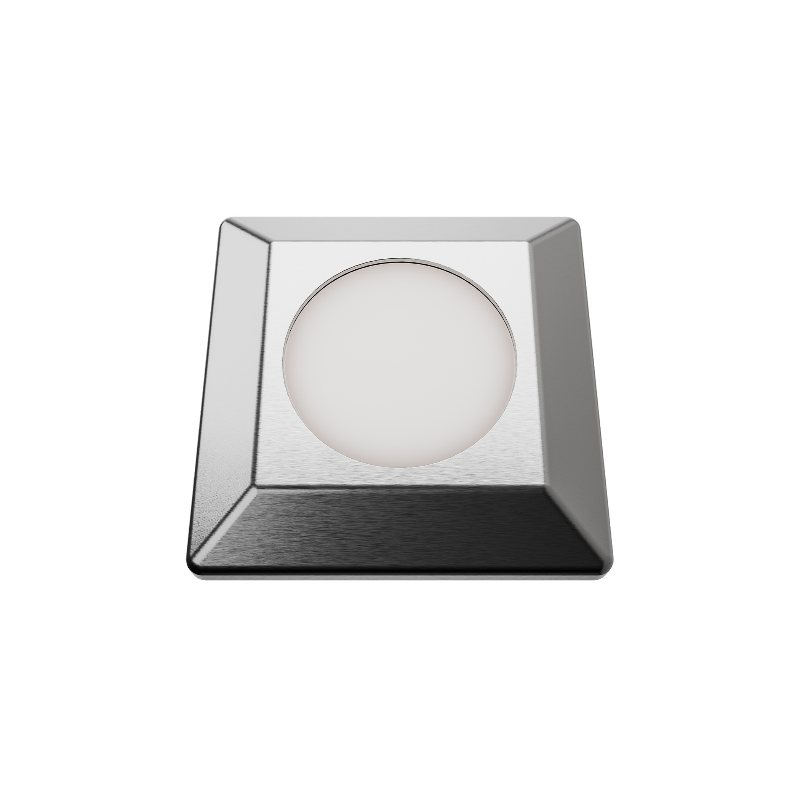WAC 2551 2" LED Surface Mount Square Indicator Light - Stainless Steel