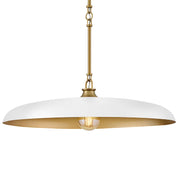 Hinkley 48165 Sadie 1-lt 24" LED Chandelier - Lacquered Brass/Chalk White