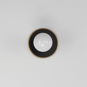 Maxim 26091 Hollywood 1-lt 5" Wall Sconce -  Black/Natural Aged Brass
