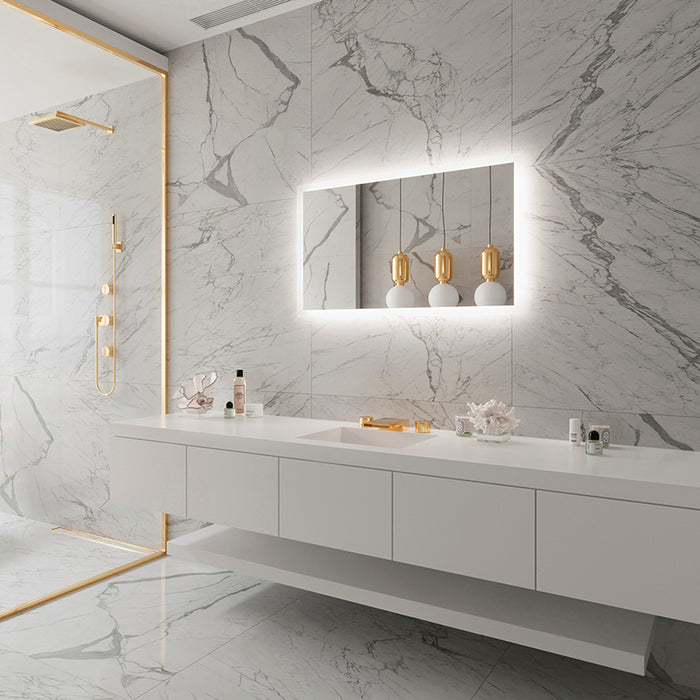 Paris Mirror Rectangle 40" x 24" LED Backlit Mirror, 3CCT Selectable