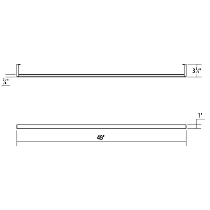 Sonneman 2812 Thin-Line 48" Two-Sided LED Wall Bar