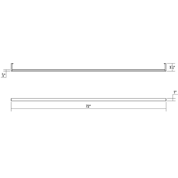 Sonneman 2812 Thin-Line 72" Two-Sided LED Wall Bar