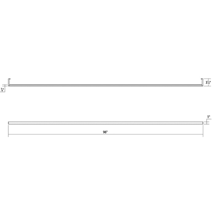Sonneman 2812 Thin-Line 96" Two-Sided LED Wall Bar