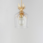 Maxim 2871 Paloma 1-lt 8" Pendant - Gold Leaf