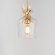 Maxim 2871 Paloma 1-lt 8" Pendant - Gold Leaf