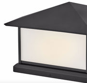 Hinkley 28987 Walter 2-lt 15" LED Outdoor Pier Mount Lantern - Textured Black