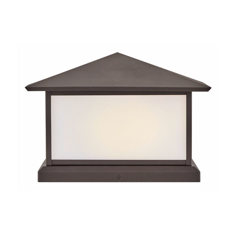 Hinkley 28987 Walter 2-lt 15" LED Outdoor Pier Mount Lantern - Textured Oil Rubbed Bronze