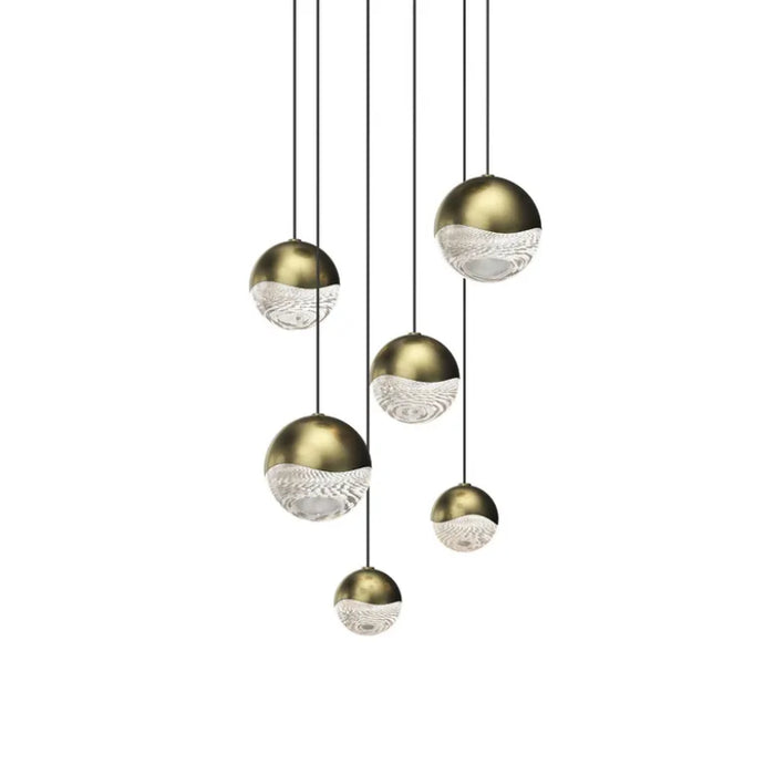 Sonneman 2915 Grapes 6-lt 12" LED Round Multipoint Pendant - Assorted