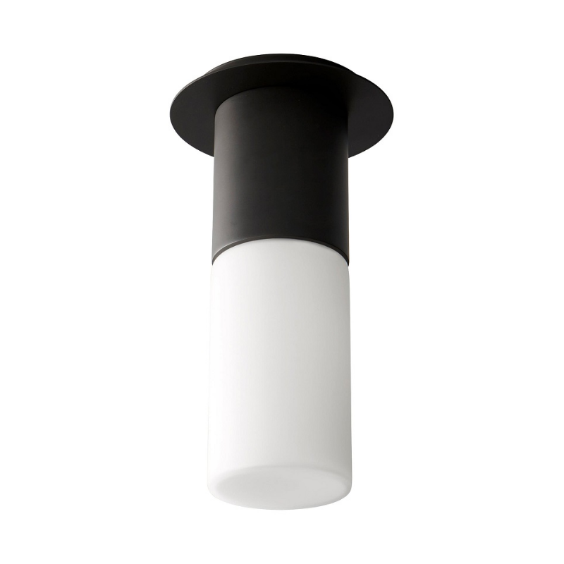Oxygen 3-309 Pilar 1-lt 4" LED Ceiling Mount - Black/Glass