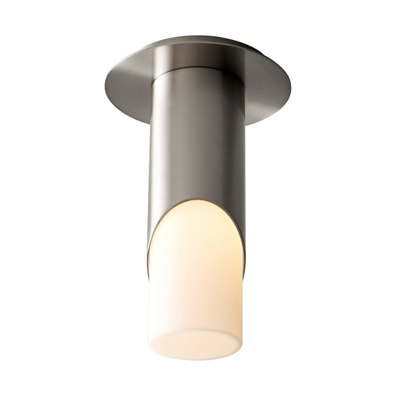 Oxygen 3-353 Ellipse 1-lt 3" LED Ceiling Mount - Satin Nickel/Glass