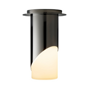 Oxygen 3-354 Ellipse 1-lt 4" LED Ceiling Mount - Polished Nickel/Glass