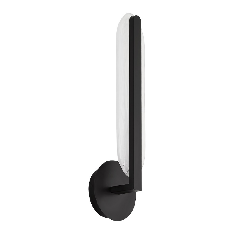 Oxygen 3-5145 Avian 1-lt 20" Tall LED Wall Sconce, CCT Selectable - Black