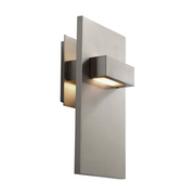 Oxygen 3-527 Vela 2-lt 12" Tall LED Wall Sconce - Satin Nickel
