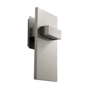 Oxygen 3-527 Vela 2-lt 12" Tall LED Wall Sconce - Satin Nickel