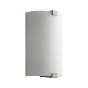 Oxygen 3-563 Siren 1-lt 13" Tall LED Wall Sconce - White Opal Glass / Satin Nickel