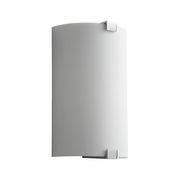 Oxygen 3-563 Siren 1-lt 13" Tall LED Wall Sconce -  Matte White Acrylic / Polished Chrome