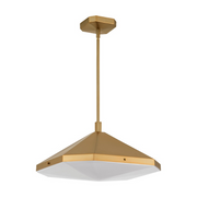 Oxygen 3-643 Tempe 1-lt 21" LED Pendant, CCT Selectable - Brushed Brass