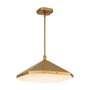 Oxygen 3-643 Tempe 1-lt 21" LED Pendant, CCT Selectable - Brushed Brass