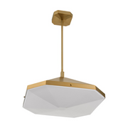Oxygen 3-643 Tempe 1-lt 21" LED Pendant, CCT Selectable - Brushed Brass