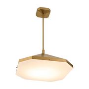 Oxygen 3-643 Tempe 1-lt 21" LED Pendant, CCT Selectable - Brushed Brass