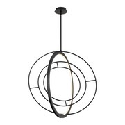 Oxygen 3-658 Galilei 1-lt 29" LED Pendant, CCT Selectable - Black