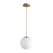 Oxygen 3-672 Luna 1-lt 10" LED Pendant - Aged Brass