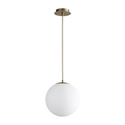 Oxygen 3-673 Luna 1-lt 12" LED Pendant - Aged Brass