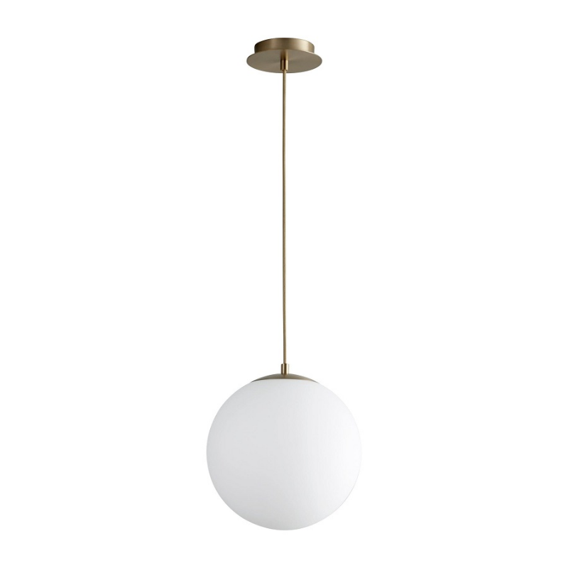 Oxygen 3-673 Luna 1-lt 12" LED Pendant - Aged Brass