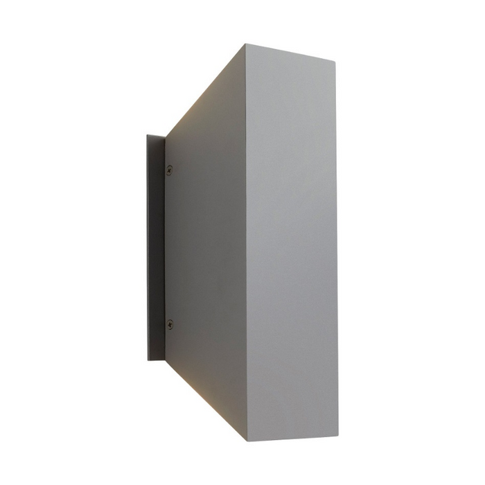 Oxygen 3-702 Duo 2-lt 12" Tall LED Outdoor Wall Sconce - Gray