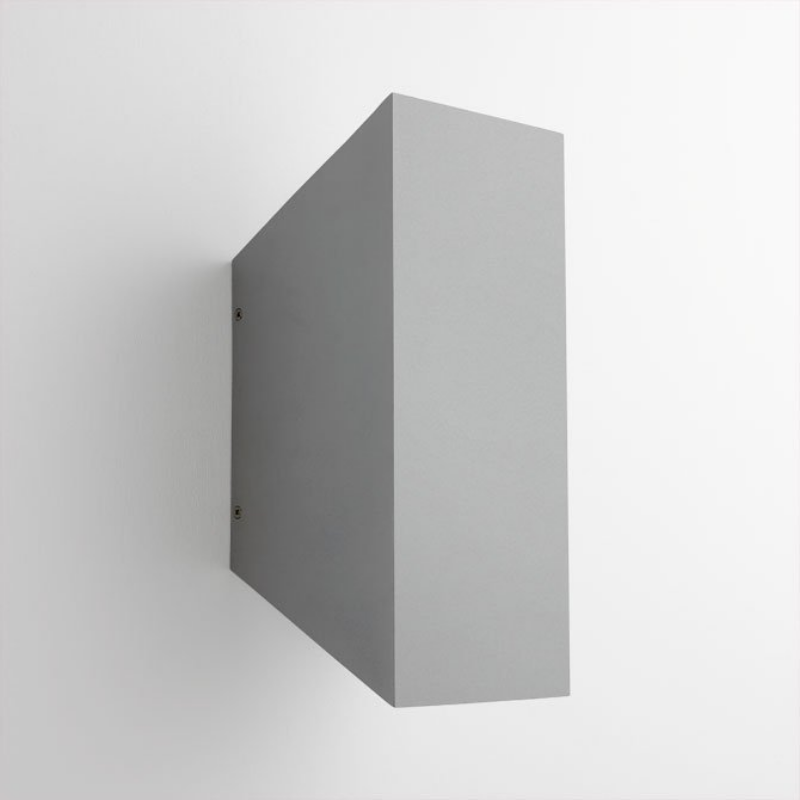 Oxygen 3-703 Duo 2-lt 14" Tall LED Outdoor Wall Sconce - Gray