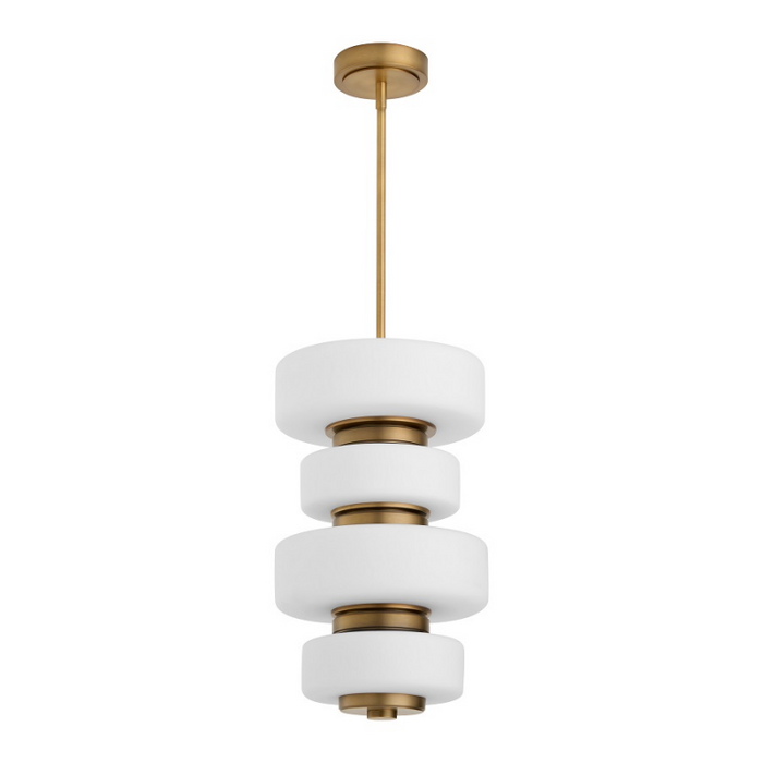 Oxygen 3-81 Favo 1-lt 14" LED Pendant, CCT Selectable