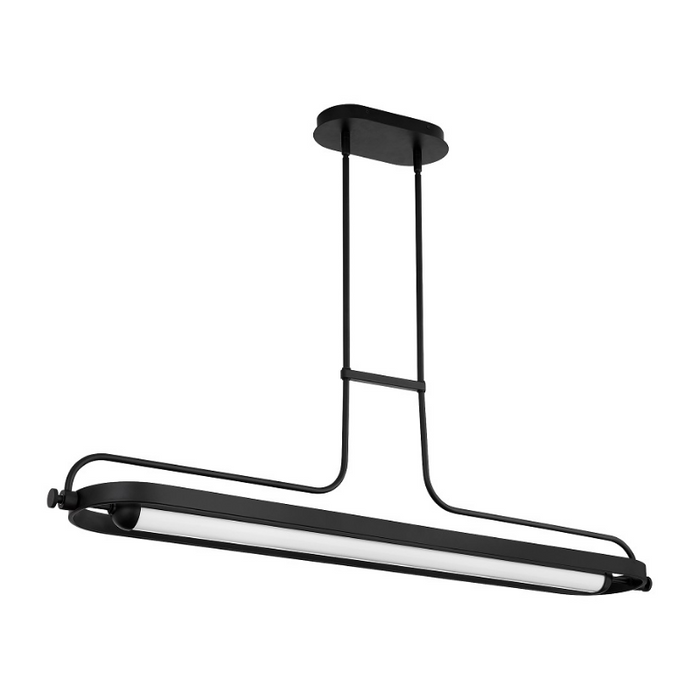 Oxygen 3-812 Braem 1-lt 48" LED Linear Pendant, CCT Selectable - Black