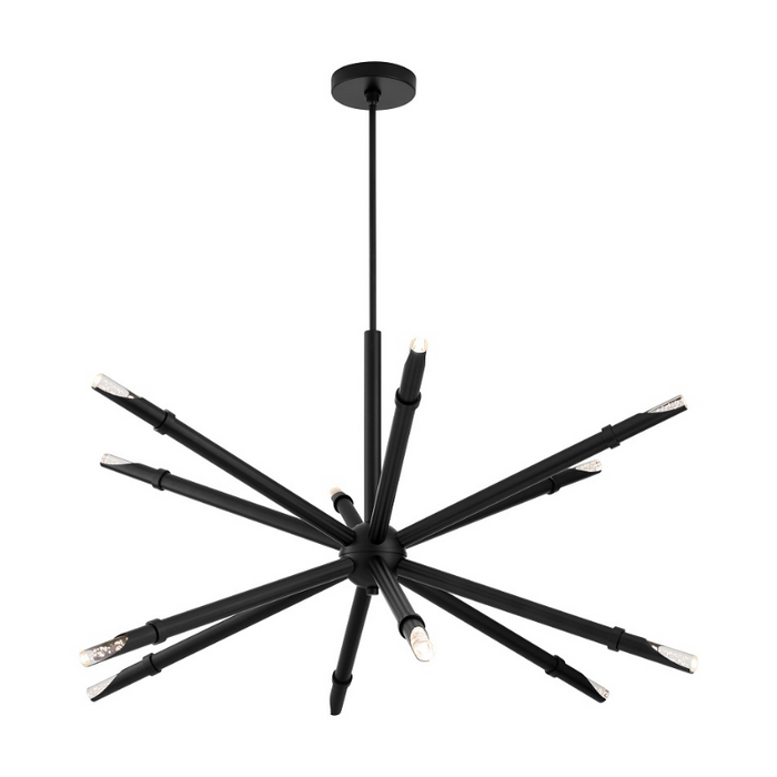 Oxygen 3-878 Ionis 12-lt 42" LED Pendant, CCT Selectable - Black