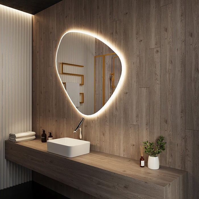 Paris Mirror Cloud 39" x 38" LED Lighted Mirror, 3CCT Selectable