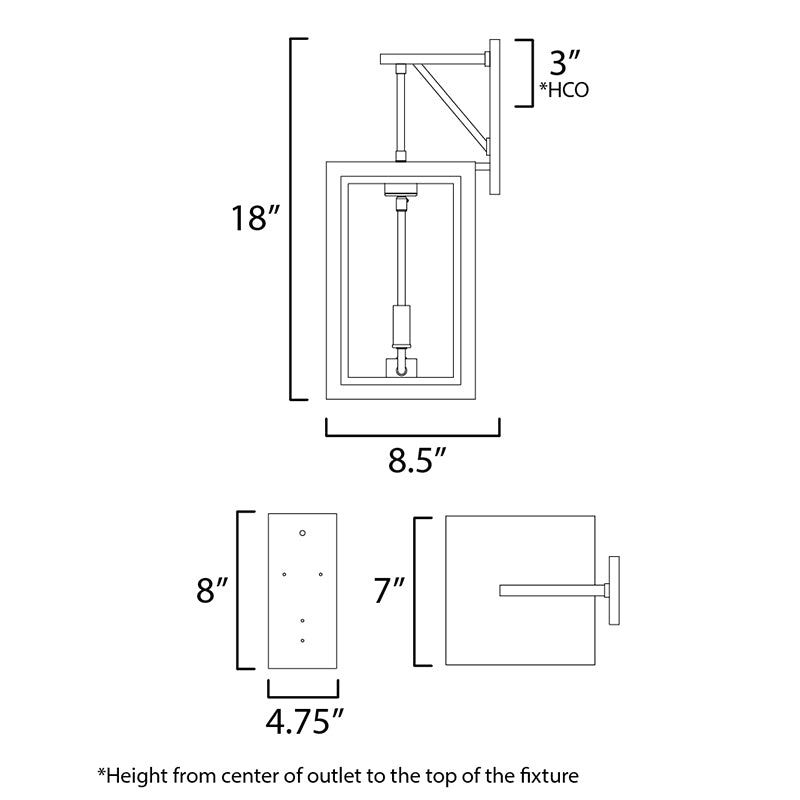 Maxim 30054 Neoclass 2-lt 18" Tall Outdoor Wall Sconce