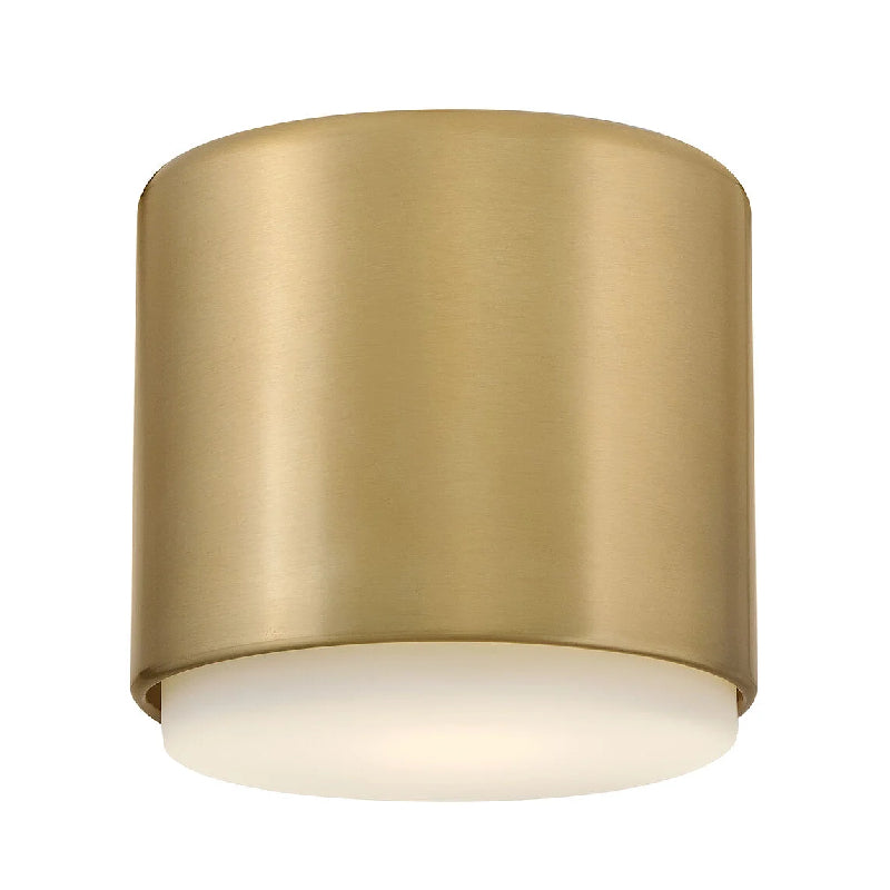 Hinkley 30070 Cedric 1-lt 5" LED Flush Mount - Lacquered Brass