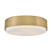 Hinkley 30075 Cedric 3-lt 18" LED Flush Mount - Lacquered Brass
