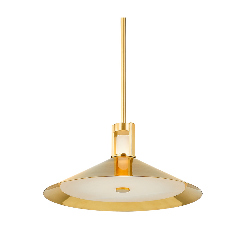 Hudson Valley 3020 Clermont 2-lt 20" LED Pendant - Aged Brass